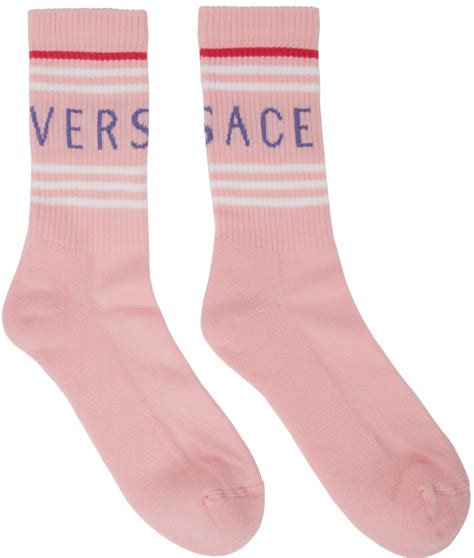 pink versace socks|Versace socks price.